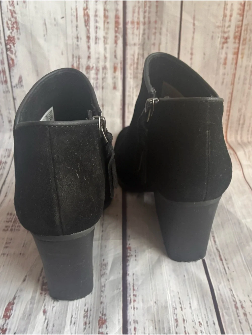 Toms Wear Good Suede Wedge Ankle Booties - Women's Size 7 - Picture 5 of 6